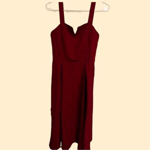 Red dress with corset back